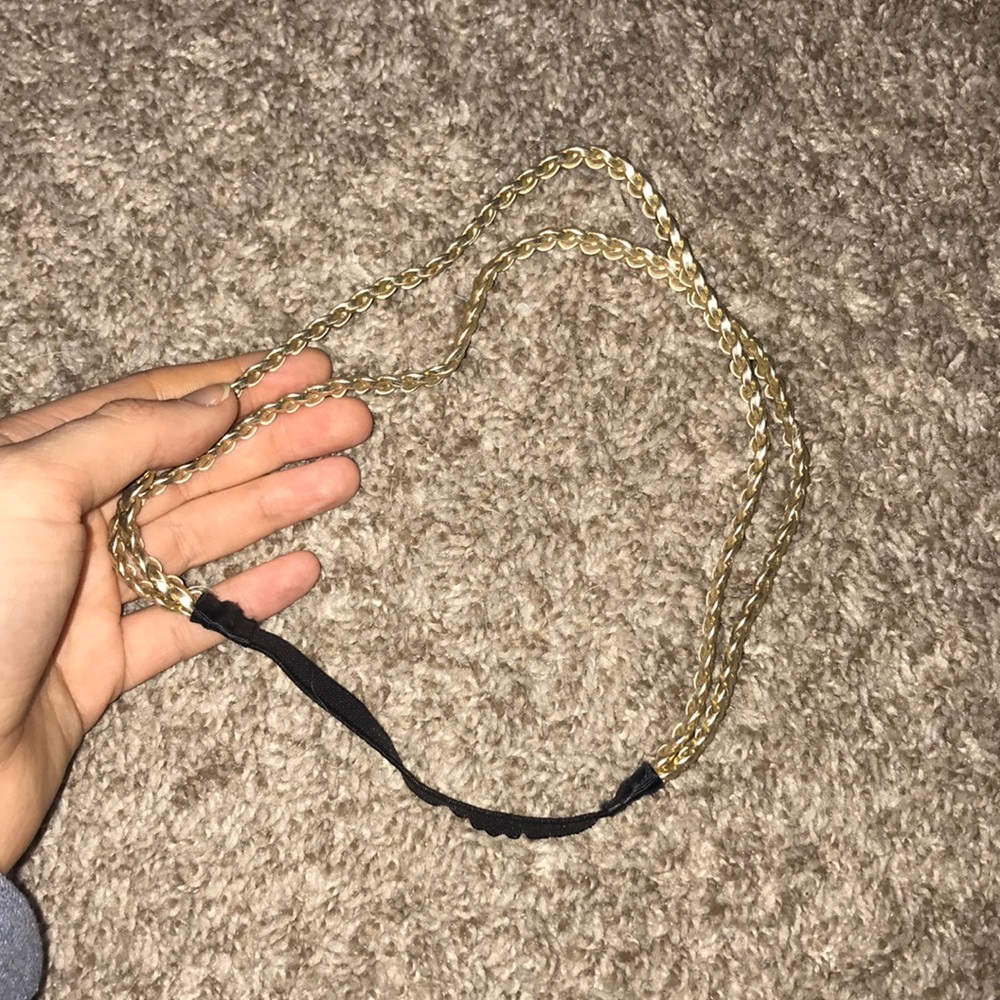 Gold braided headband